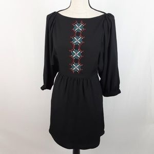 Rachel Roy Dress Boho Embroidered Open Back 2